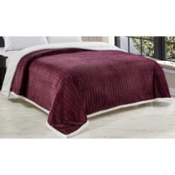 Jacquard Microplush Soft Premium Microplush Braided Blanket Plum By Plazatex 6 Jacquard Microplush Soft Premium Microplush Braided Blanket Plum By Plazatex -Bedding Sale Store GUEST 029a86b9 7028 468f 8f4c 39fced24e479
