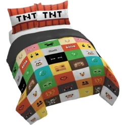 Saturday Park Minecraft Iconic 100% Organic Cotton Duvet Cover & Sham Set -Bedding Sale Store GUEST 0539c8e1 73f9 49b1 b611 f4c9dd9efc72