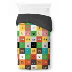 Saturday Park Minecraft Iconic 100% Organic Cotton Duvet Cover & Sham Set -Bedding Sale Store GUEST 0a6fd9e1 5dd2 4add a8a4 a818bbda01b1