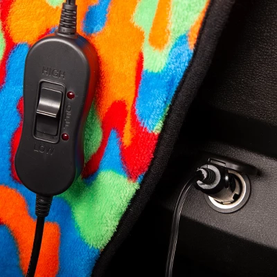 Heated Blanket - Ultra Soft Fleece Throw Powered By 12V Auxiliary Power Outlet For Travel Or Camping - Winter Car Accessories By Stalwart (Multi Camo) 2 Heated Blanket - Ultra Soft Fleece Throw Powered By 12V Auxiliary Power Outlet For Travel Or Camping - Winter Car Accessories By Stalwart (Multi Camo) - Image 2