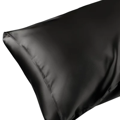 Unique Bargains Satin Hair And Skin Breathable Envelope Closure Pillowcase 2 Pcs 1 Unique Bargains Satin Hair And Skin Breathable Envelope Closure Pillowcase 2 Pcs