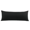 Body 20"x54" Microfiber Pillow Cases Black - PiccoCasa