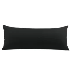 Body 20"x54" Microfiber Pillow Cases Black - PiccoCasa