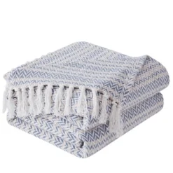 Southshore Fine Living Agadir Collection 100% Cotton Bed Blanket Hearing Bone Stripe Pattern -Bedding Sale Store GUEST 159eb68c 7fc0 4128 8087 140d4135e506