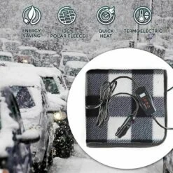 Zone Tech Car Mini Heated Travel Blanket Pad