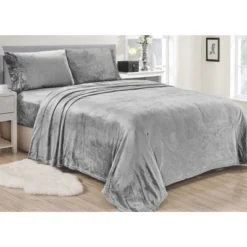 Lavana Microplush Ultra Premium All Season Soft Brushed Sheet Set Gray By Plazatex -Bedding Sale Store GUEST 184c53f9 c120 41c6 875e ee8311b48ada