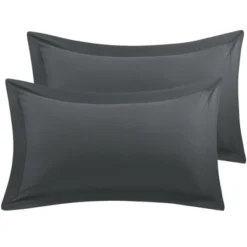 PiccoCasa Oxford Soft Brushed Microfiber Comfortable Pillowcases 2 Pcs