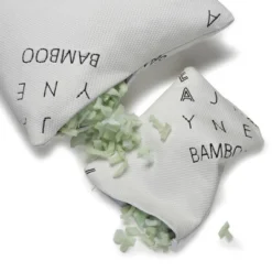 Ella Jayne Shredded Bamboo Memory Foam Pillow, Adjustable Density, With Extra Fill And Carry Pouch, Set Of 2 - Standard/Queen -Bedding Sale Store GUEST 230a5afa 780a 48ad abde 210df743746c