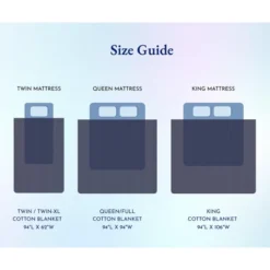 Bed Blanket | Soft 100% Cotton | Herringbone Design | All-Season Thermal Layering By California Design Den -Bedding Sale Store GUEST 259790cb 5d68 478e b6a1 813abb2f9bba