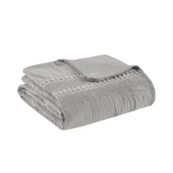 3pc Hailey Cotton Gauze Waffle Weave Duvet Cover Set Gray - Urban Habitat -Bedding Sale Store GUEST 27915d45 8347 4edd 87b3 35b7ec58ba78