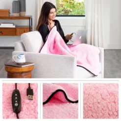 Heated Blanket 2-Pack - USB-Powered Fleece Throw Blankets For Travel, Home, Office, Or Camping - Winter Car Accessories By Stalwart (Pink) 14 Heated Blanket 2-Pack - USB-Powered Fleece Throw Blankets For Travel, Home, Office, Or Camping - Winter Car Accessories By Stalwart (Pink) -Bedding Sale Store GUEST 2dbd13b8 4fba 48f2 baaa 9b03aebd31ba