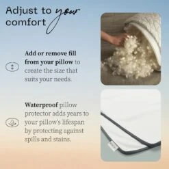 Coop Home Goods 20”x 54" Adjustable Memory Foam Body Pillow - GREENGUARD Gold Certified - Lulltra Washable Cover - White 13 Coop Home Goods 20”x 54" Adjustable Memory Foam Body Pillow - GREENGUARD Gold Certified - Lulltra Washable Cover - White -Bedding Sale Store GUEST 2f56f403 e040 4107 aedc aefa8a23f416