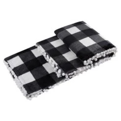 PiccoCasa Plaid Throw Blanket With Pom Poms Tartan Checkered Fleece Blanket 13 PiccoCasa Plaid Throw Blanket With Pom Poms Tartan Checkered Fleece Blanket -Bedding Sale Store GUEST 33e90fc6 e416 425a 9c62 0f16e21936a9