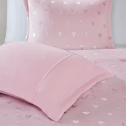 Audrey Metallic Printed Plush Comforter Set -Bedding Sale Store GUEST 34b76192 e787 42bf afc1 5a51d83506b9