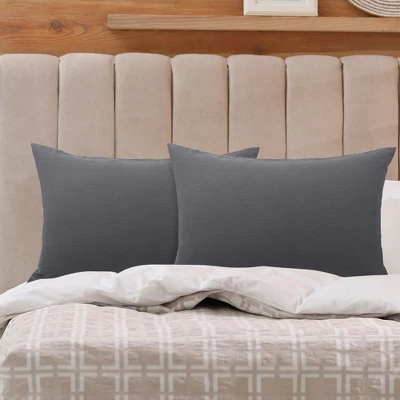 PiccoCasa 2Pcs Brushed Pillowcases Washed Microfiber Envelope Closure 4 PiccoCasa 2Pcs Brushed Pillowcases Washed Microfiber Envelope Closure - Image 4