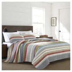 Gray Stripe Salmon Ladder Quilt Set - Eddie Bauer® -Bedding Sale Store GUEST 3ffa830a f21e 44d5 a340 e65e6d9c8037