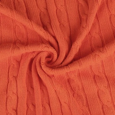 PiccoCasa Soft 100% Cotton Knitted Lightweight Cable Bed Home Decorative Blanket 3 PiccoCasa Soft 100% Cotton Knitted Lightweight Cable Bed Home Decorative Blanket - Image 3