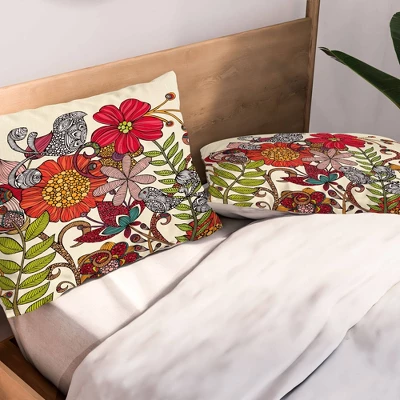 Valentina Ramos Harmonia Floral Pillow Sham (Standard) Red 1 Pc - Deny Designs 2 Valentina Ramos Harmonia Floral Pillow Sham (Standard) Red 1 Pc - Deny Designs - Image 2