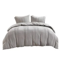 3pc Hailey Cotton Gauze Waffle Weave Duvet Cover Set Gray - Urban Habitat -Bedding Sale Store GUEST 5085d587 82c2 481e a2eb 2452b50b5cd1