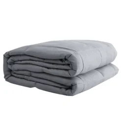48"x72" 100% Cotton 20lbs Weighted Blanket Silver Gray - Pur Serenity -Bedding Sale Store GUEST 52e63c61 6f07 483b b061 84e71b7856b5