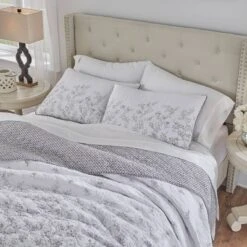 King Flora Quilt & Sham Set Gray - Laura Ashley -Bedding Sale Store GUEST 60e687ef 406b 4a13 ac17 4ceb9ea48d7a