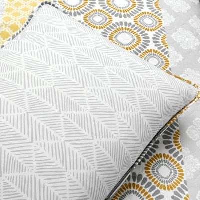 Lush Décor 3pc Bohemian Stripe Reversible Quilt & Sham Set 4 Lush Décor 3pc Bohemian Stripe Reversible Quilt & Sham Set - Image 4