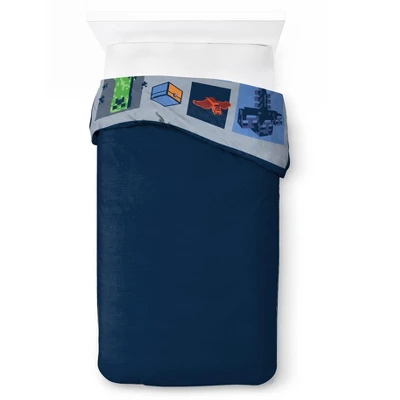 Saturday Park Minecraft Emblematic 100% Organic Cotton Duvet Cover & Sham Set 2 Saturday Park Minecraft Emblematic 100% Organic Cotton Duvet Cover & Sham Set - Image 2