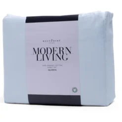 300 Thread Count Organic Cotton Solid Sheet Set - Modern Living