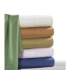 Long Staple Sateen Deep Pocket 4pc Solid Sheet Set 500 Thread Count - Tribeca Living®