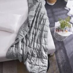 10lbs 50"x60" Rayon From Bamboo Weighted Throw Blanket Gray - Rejuve -Bedding Sale Store GUEST 746a607e 3070 4139 bd93 598b574af2a9