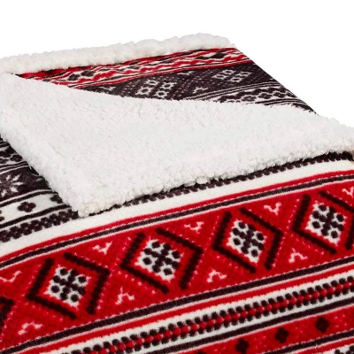 Patterned Plush Bed Blanket - Eddie Bauer 1 Patterned Plush Bed Blanket - Eddie Bauer