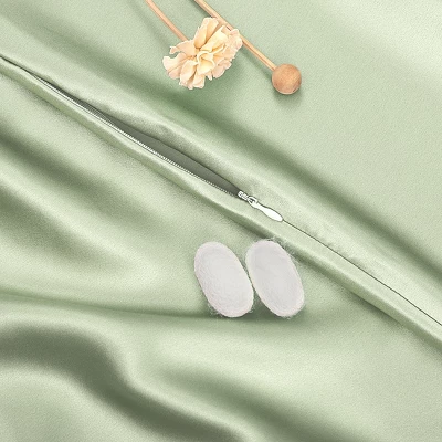 PiccoCasa Silk Soft Smooth Washable Pillowcases 1 Pc 4 PiccoCasa Silk Soft Smooth Washable Pillowcases 1 Pc - Image 4