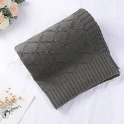 PiccoCasa 100% Cotton Knit Throw Blanket Soft Lightweight Decorative Knitted Blankets -Bedding Sale Store GUEST 7ec7ba40 2177 49e3 83dd 49b4feaaea60
