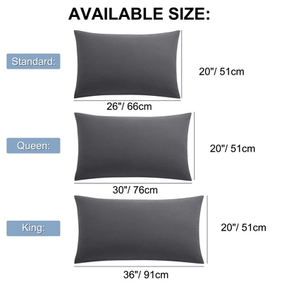 PiccoCasa 2Pcs Brushed Pillowcases Washed Microfiber Envelope Closure 5 PiccoCasa 2Pcs Brushed Pillowcases Washed Microfiber Envelope Closure - Image 5