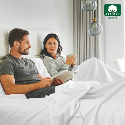 Luxury Fitted Sheet Only, 600 Thread Count - 100% Cotton Sateen, Deep Pocket, Soft, Cool & Durable By California Design Den 4 Luxury Fitted Sheet Only, 600 Thread Count - 100% Cotton Sateen, Deep Pocket, Soft, Cool & Durable By California Design Den - Image 4