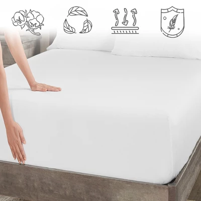 Luxury Fitted Sheet Only, 600 Thread Count - 100% Cotton Sateen, Deep Pocket, Soft, Cool & Durable By California Design Den 5 Luxury Fitted Sheet Only, 600 Thread Count - 100% Cotton Sateen, Deep Pocket, Soft, Cool & Durable By California Design Den - Image 5