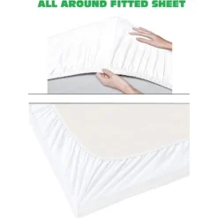 Elegant Comfort Luxury Ultra Soft 4-Piece Solid Wrinkle Free Deep-Pocket Bed Sheet Set -Bedding Sale Store GUEST 88d30efe 9126 4dd8 8efd bed1dd07e15d