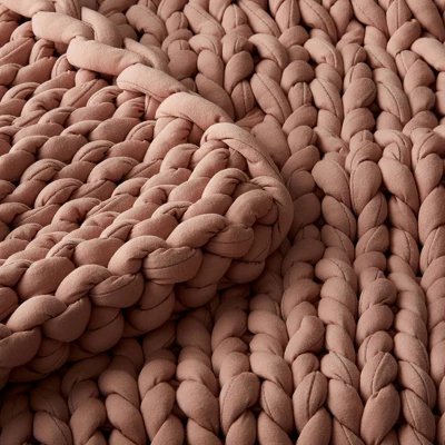 50"x70" 12lbs Solid Knit Weighted Blanket - Casaluna™ 3 50"x70" 12lbs Solid Knit Weighted Blanket - Casaluna™ - Image 3