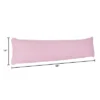 Hastings Home Memory Foam Body Pillow With Hypoallergenic Zippered Protector - Pink