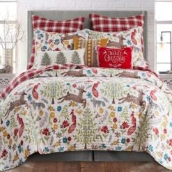 Folk Deer Holiday Quilt Set - Levtex Home -Bedding Sale Store GUEST 9f9e1ffa 1a40 4ec6 ad54 6b3b15c18b97