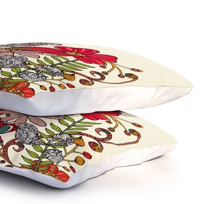 Valentina Ramos Harmonia Floral Pillow Sham (Standard) Red 1 Pc - Deny Designs 3 Valentina Ramos Harmonia Floral Pillow Sham (Standard) Red 1 Pc - Deny Designs - Image 3
