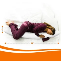 Cheer Collection Knot Long Body Throw Pillow - White (82" X 6") -Bedding Sale Store GUEST ad404938 8293 423c a8ad 0bc2a720ef4e