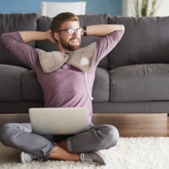 Electric Neck/Shoulder Warmer-Heating Pad With 3 Settings, Auto Shut Off, Front Clasp And Long Detachable Cord By Fleming Supply (Tan) -Bedding Sale Store GUEST adbe9216 bd7f 4fdf 8212 5490430e4a1f