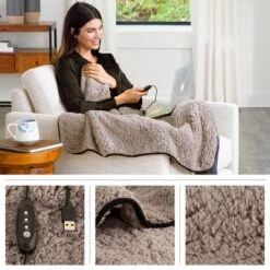 Heated Blanket 2-Pack - USB-Powered Fleece Throw Blankets For Travel, Home, Office, Or Camping - Winter Car Accessories By Stalwart (Gray) 14 Heated Blanket 2-Pack - USB-Powered Fleece Throw Blankets For Travel, Home, Office, Or Camping - Winter Car Accessories By Stalwart (Gray) -Bedding Sale Store GUEST aef39e10 8332 4c78 ade1 afa49e26a081