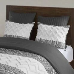 3pc Mila Cotton Duvet Cover Set With Chenille Tufting - Ink+Ivy -Bedding Sale Store GUEST b5835168 aeba 457e 81db ac6c04284982