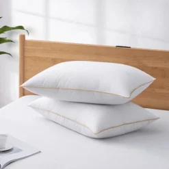 Puredown White Down Feather Bed Pillows With 300TC 100% Cotton Cover Set Of 2 -Bedding Sale Store GUEST b6f03f92 a5da 41ac a752 7af6fd8043dc