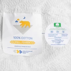 Bed Blanket | Soft 100% Cotton | Herringbone Design | All-Season Thermal Layering By California Design Den -Bedding Sale Store GUEST bb2eda80 6395 4fa6 a05b 06ed1a481f4b