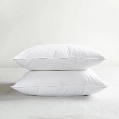 2 Pack Firm White Duck Feather & Down Bed Pillow | BOKSER HOME 10 2 Pack Firm White Duck Feather & Down Bed Pillow | BOKSER HOME - Image 10