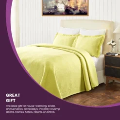 Textured Jacquard Matelassé Solid Oversized Cotton Bedspread Set - Blue Nile Mills 15 Textured Jacquard Matelassé Solid Oversized Cotton Bedspread Set - Blue Nile Mills -Bedding Sale Store GUEST bf69665b 930c 48e3 ae15 dd98297f27be