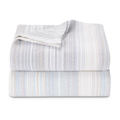 Sandy Shore Striped Bed Blanket - Tommy Bahama 2 Sandy Shore Striped Bed Blanket - Tommy Bahama - Image 2